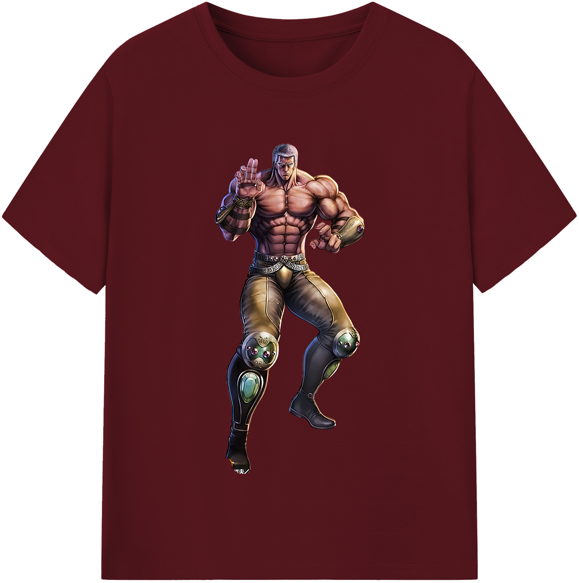 （画像用） 北斗の拳 Fist of the North Star 綿100％半袖Tシャツ（フロントプリント）
